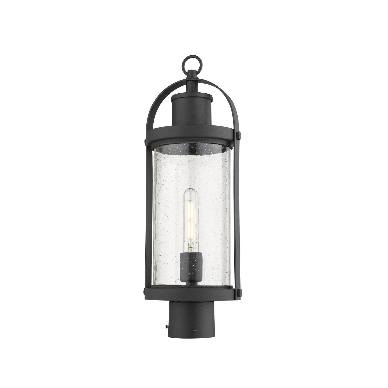 Z-Lite - 569PHM-BK - One Light Outdoor Post Mount Fixture - Roundhouse - Black