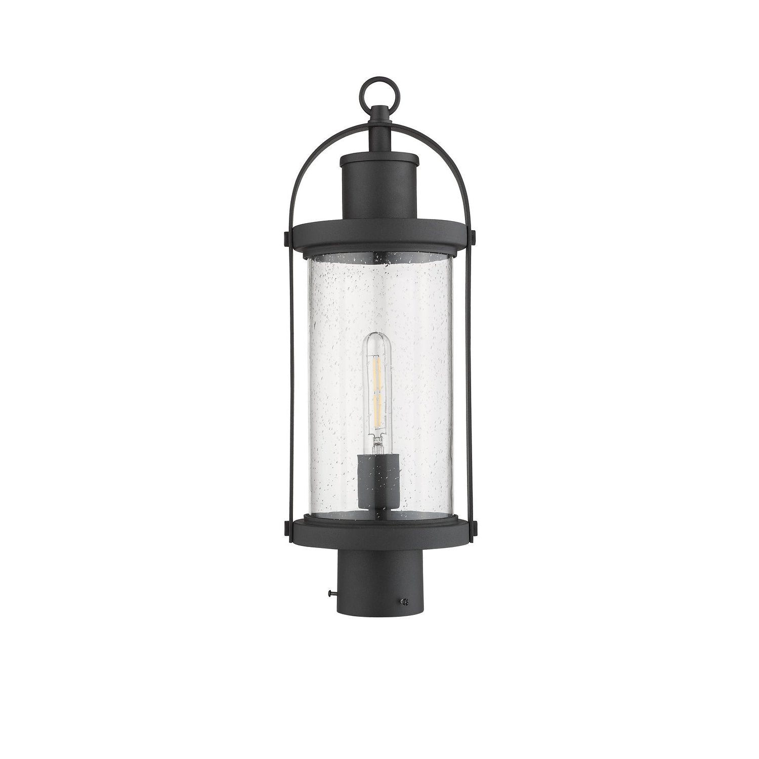 Z-Lite - 569PHM-BK - One Light Outdoor Post Mount Fixture - Roundhouse - Black