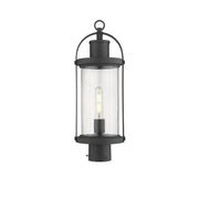 Z-Lite - 569PHM-BK - One Light Outdoor Post Mount Fixture - Roundhouse - Black
