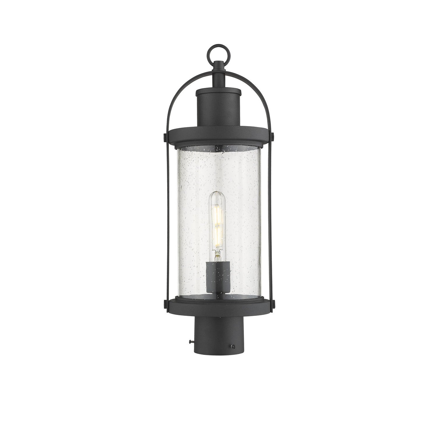 Z-Lite - 569PHM-BK - One Light Outdoor Post Mount Fixture - Roundhouse - Black