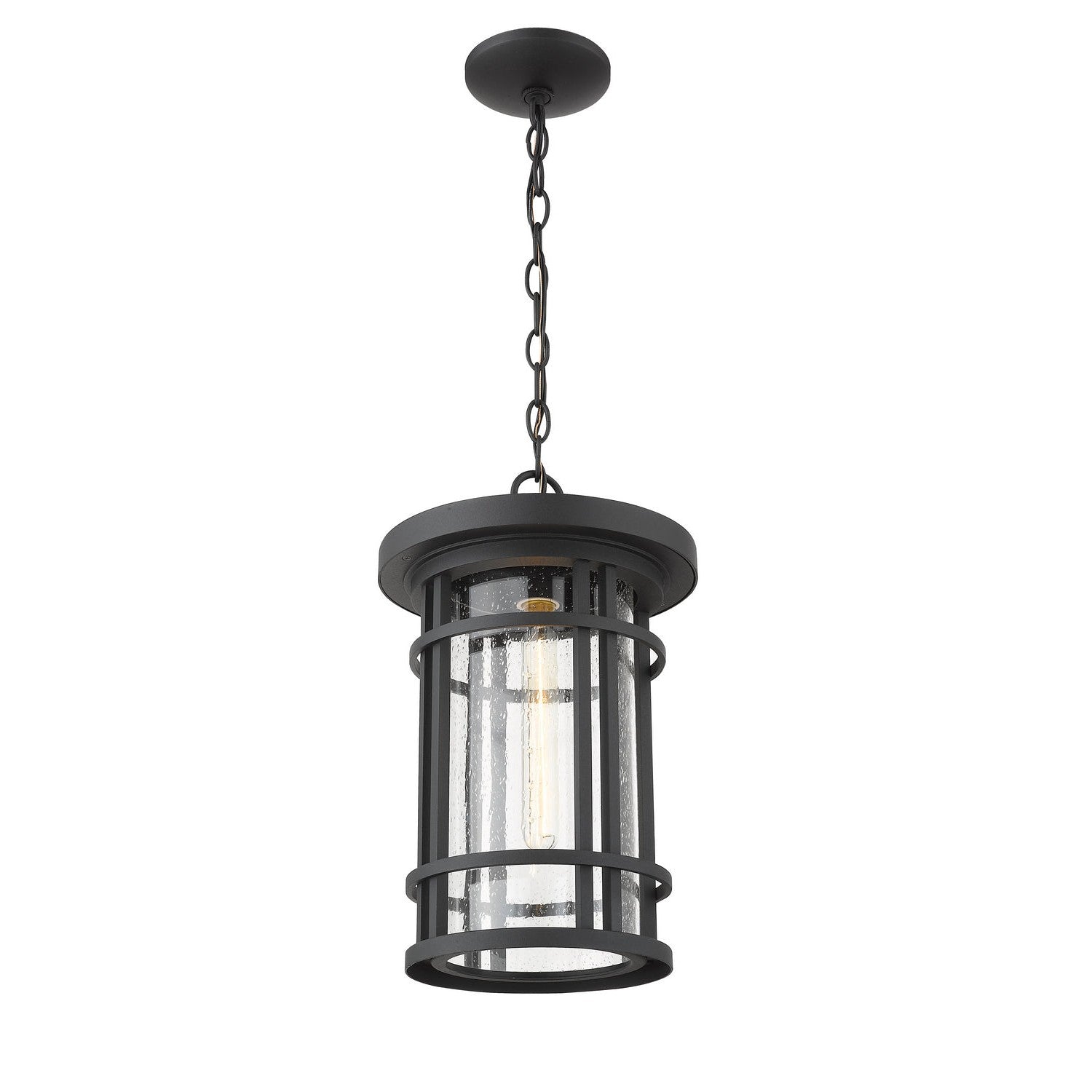 Z-Lite - 570CHB-BK - One Light Outdoor Chain Mount Ceiling Fixture - Jordan - Black