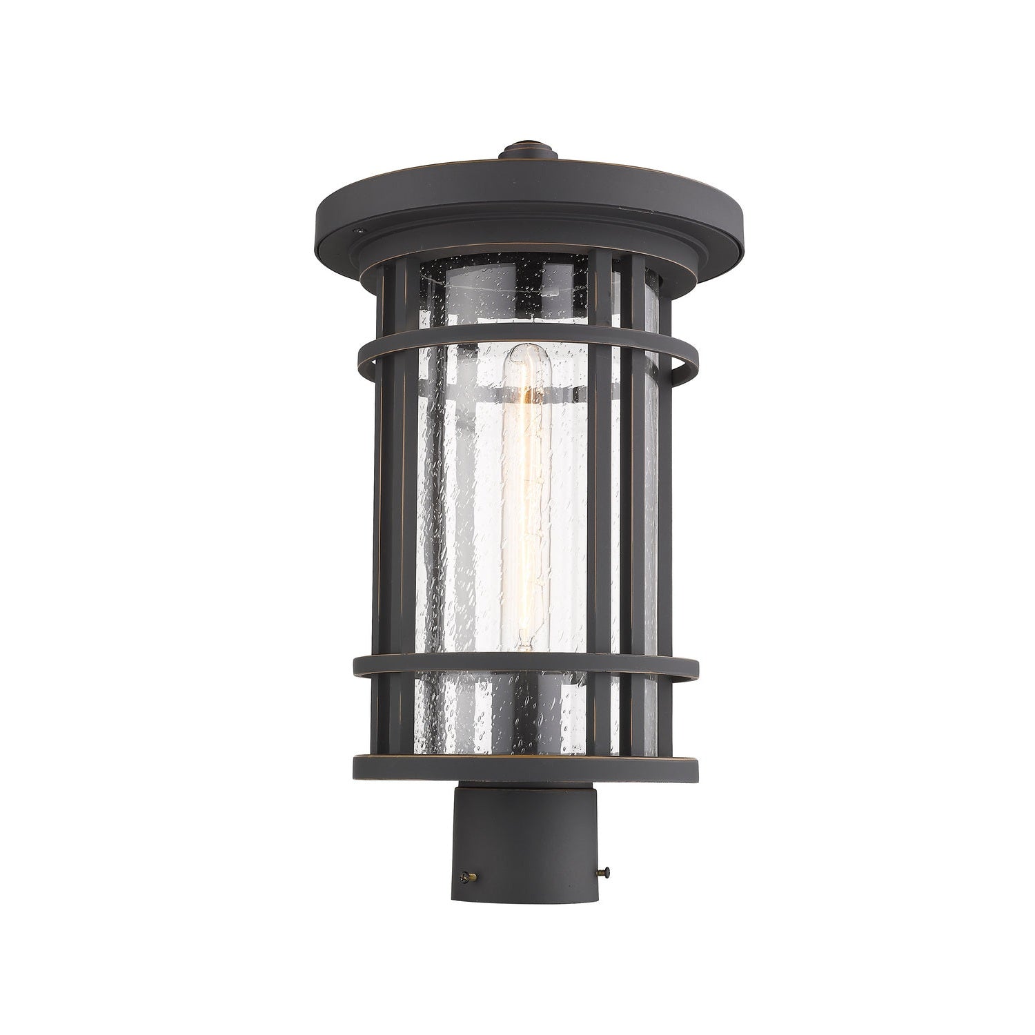 Z-Lite - 570PHB-ORB - One Light Outdoor Post Mount Fixture - Jordan - Oil Rubbed Bronze