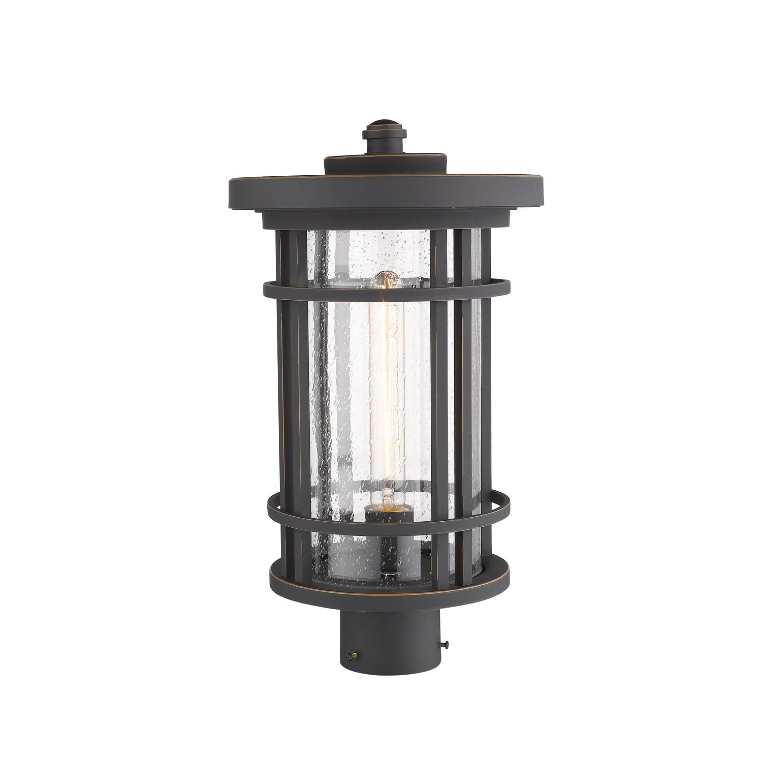Z-Lite - 570PHB-ORB - One Light Outdoor Post Mount Fixture - Jordan - Oil Rubbed Bronze