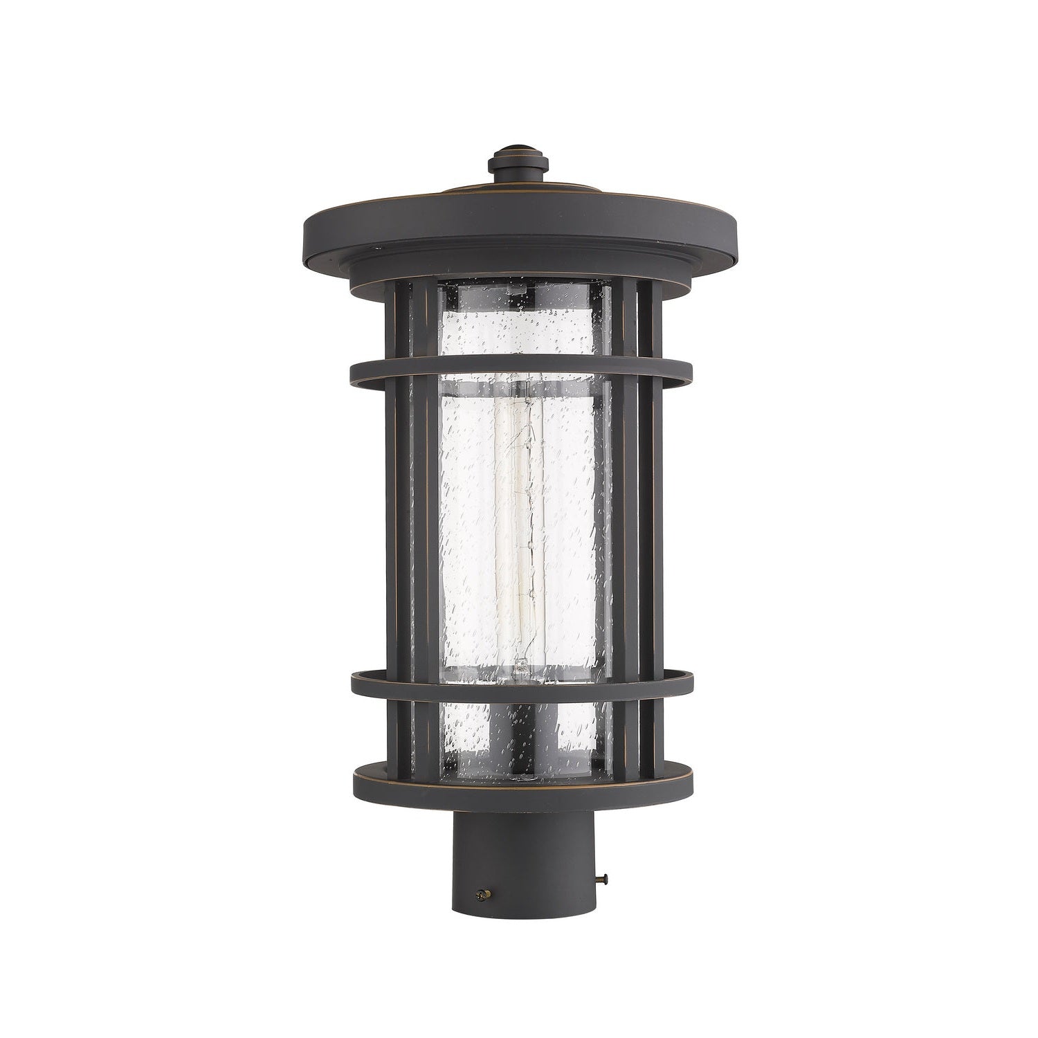 Z-Lite - 570PHB-ORB - One Light Outdoor Post Mount Fixture - Jordan - Oil Rubbed Bronze
