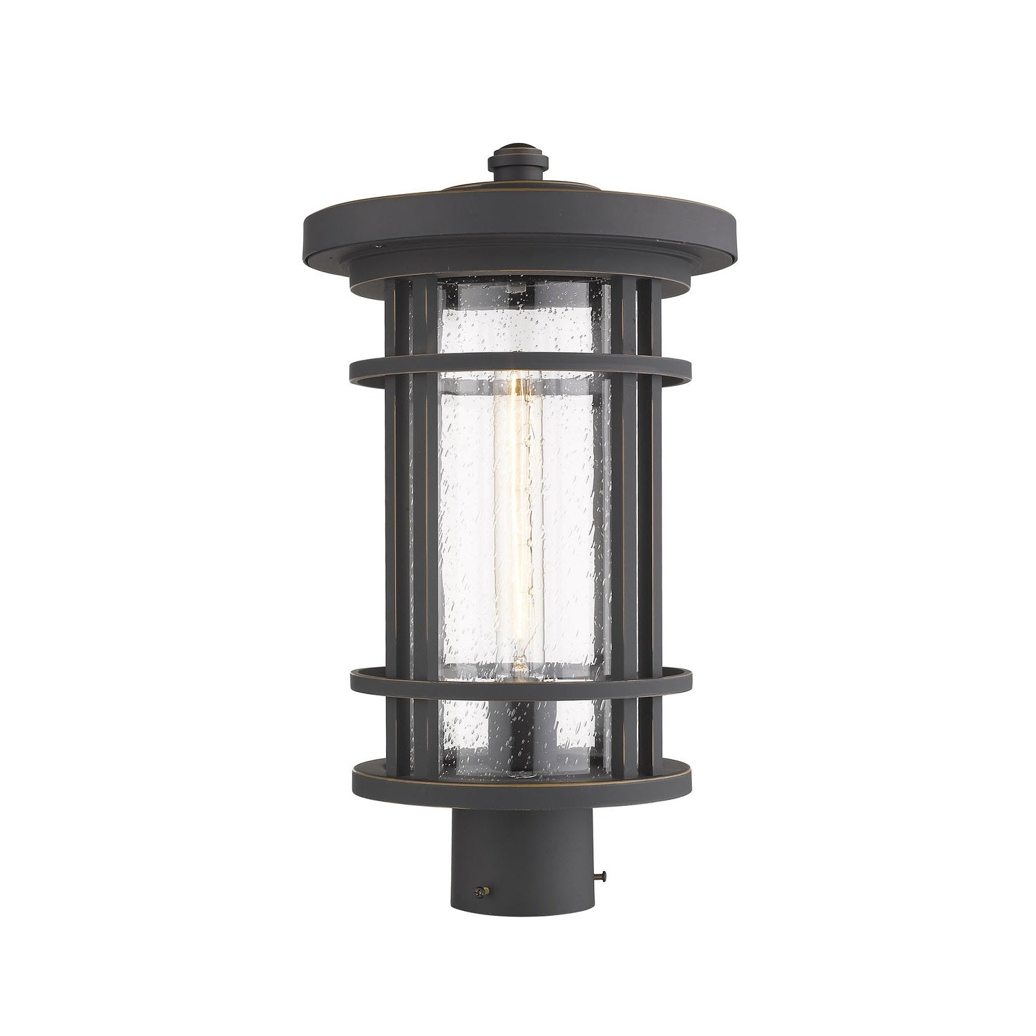 Z-Lite - 570PHB-ORB - One Light Outdoor Post Mount Fixture - Jordan - Oil Rubbed Bronze