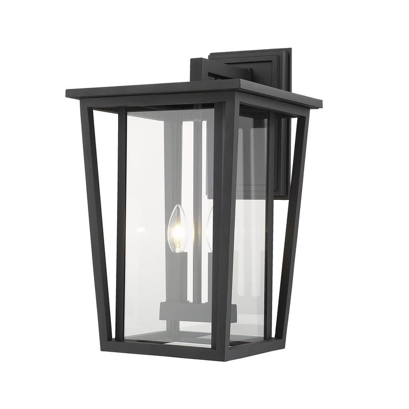 Z-Lite - 571B-BK - Two Light Outdoor Wall Sconce - Seoul - Black