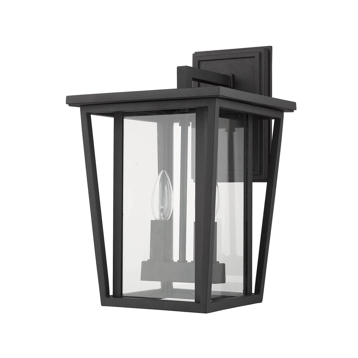 Z-Lite - 571M-BK - Two Light Outdoor Wall Sconce - Seoul - Black