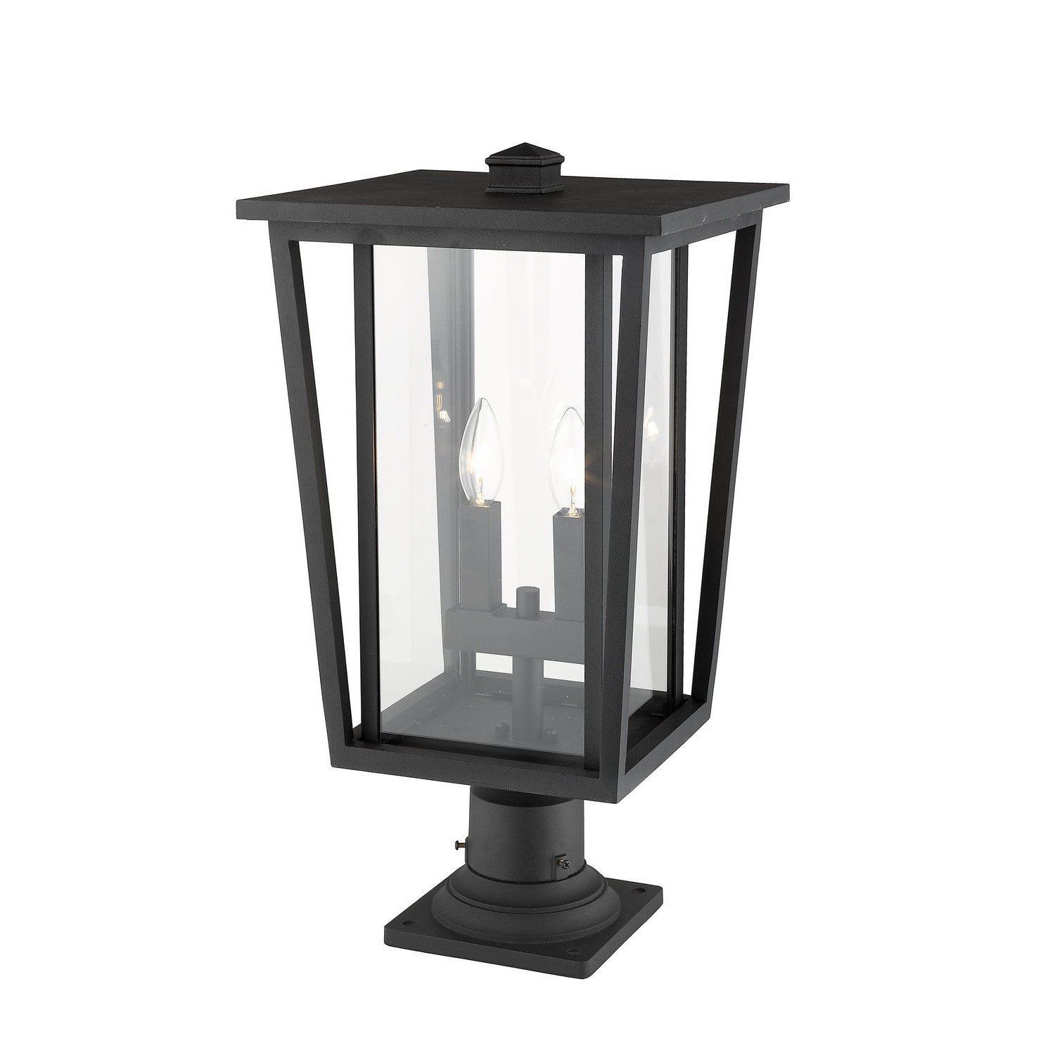 Z-Lite - 571PHBR-533PM-BK - Two Light Outdoor Pier Mounted Fixture - Seoul - Black