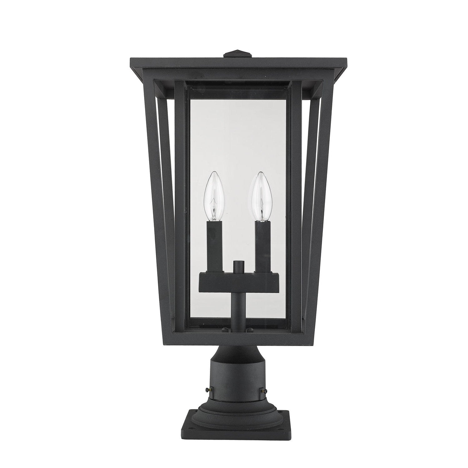 Z-Lite - 571PHBR-533PM-BK - Two Light Outdoor Pier Mounted Fixture - Seoul - Black