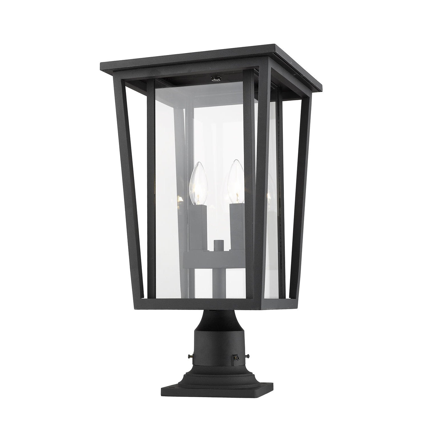 Z-Lite - 571PHBR-533PM-BK - Two Light Outdoor Pier Mounted Fixture - Seoul - Black