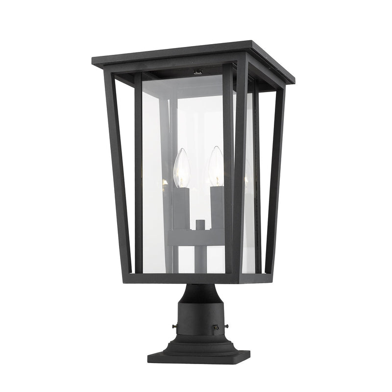 Z-Lite - 571PHBR-533PM-BK - Two Light Outdoor Pier Mounted Fixture - Seoul - Black