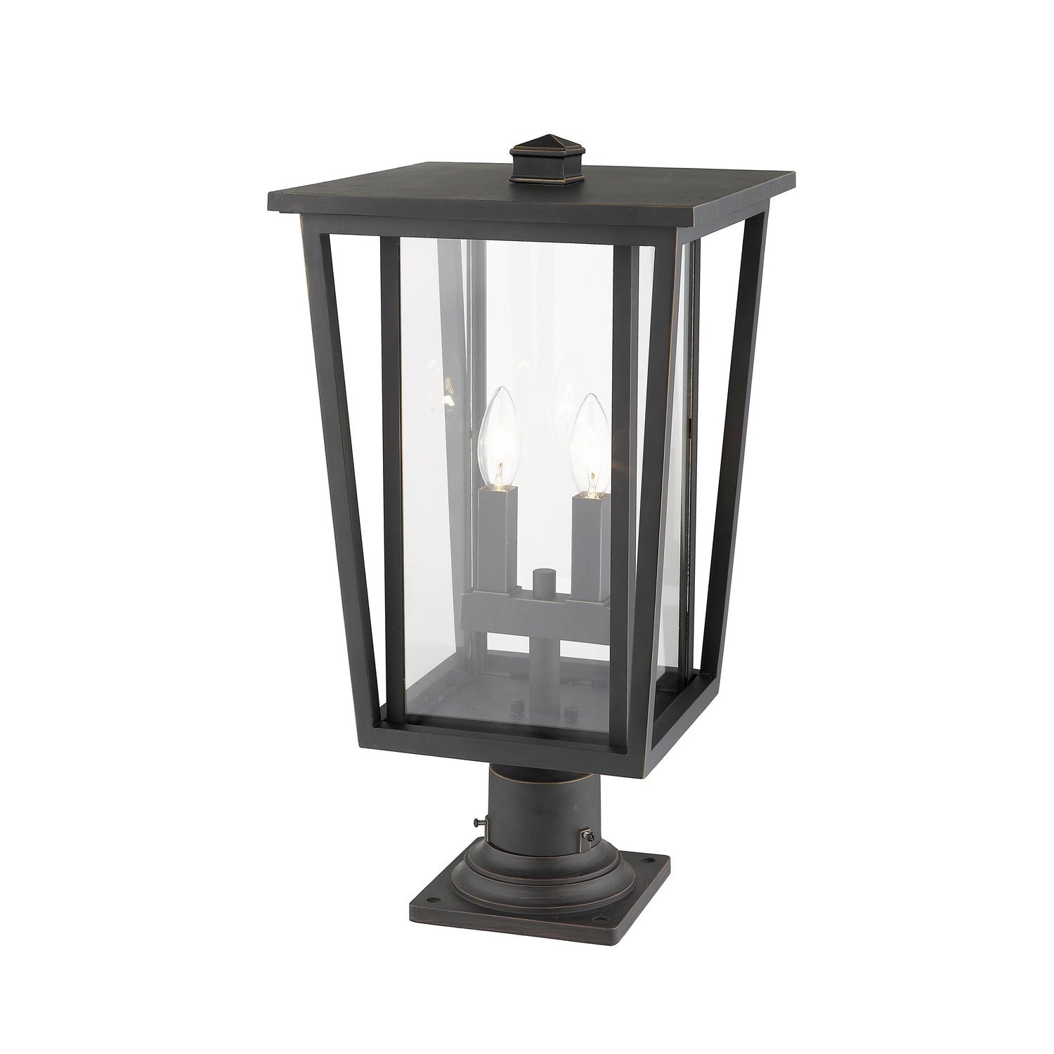 Z-Lite - 571PHBR-533PM-ORB - Two Light Outdoor Pier Mounted Fixture - Seoul - Oil Rubbed Bronze