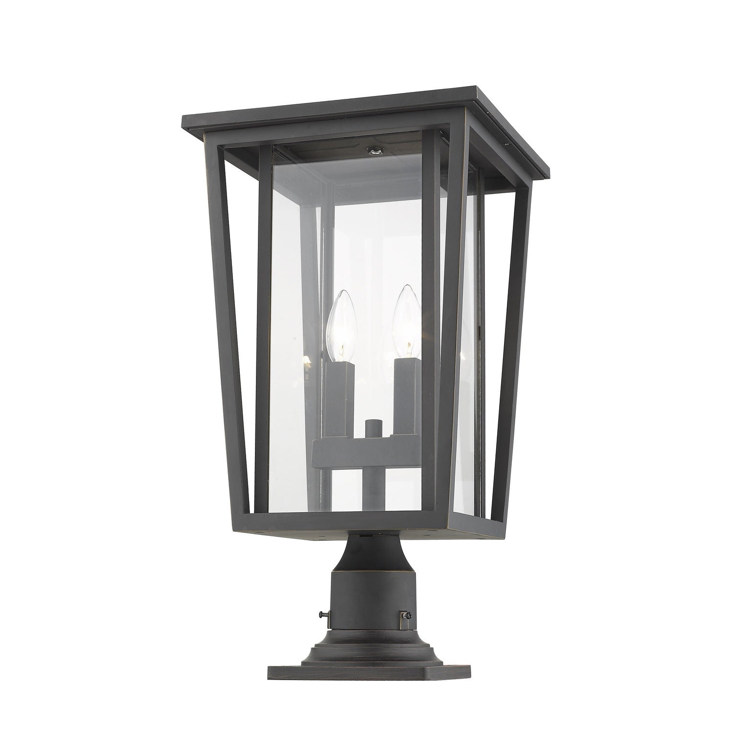 Z-Lite - 571PHBR-533PM-ORB - Two Light Outdoor Pier Mounted Fixture - Seoul - Oil Rubbed Bronze