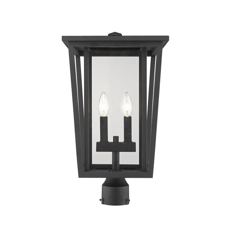 Z-Lite - 571PHBR-BK - Two Light Outdoor Post Mount Fixture - Seoul - Black