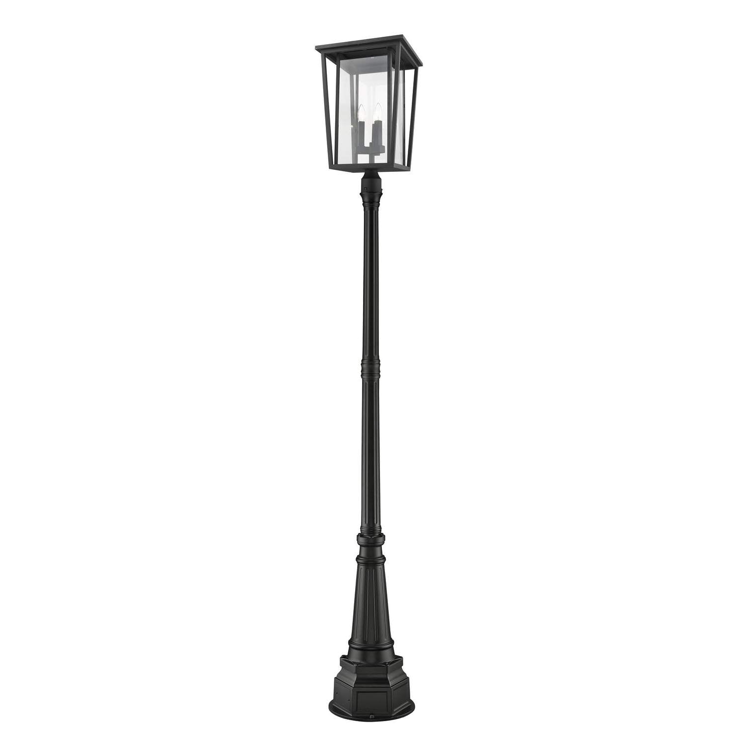 Z-Lite - 571PHXLR-564P-BK - Three Light Outdoor Post Mounted Fixture - Seoul - Black