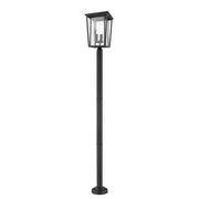 Z-Lite - 571PHXLR-567P-BK - Three Light Outdoor Post Mounted Fixture - Seoul - Black