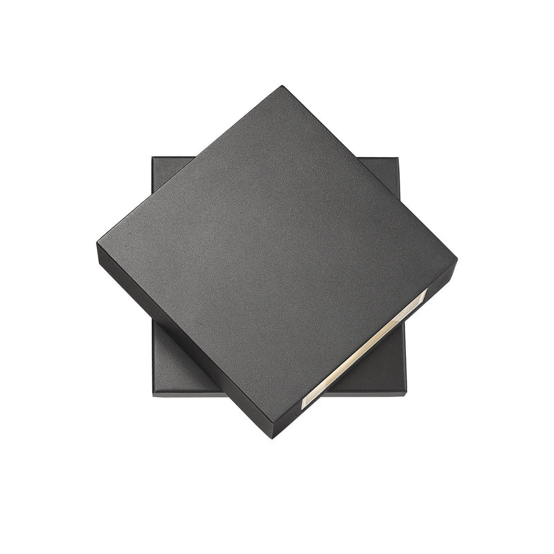 Z-Lite - 573S-BK-LED - LED Outdoor Wall Mount - Quadrate - Black