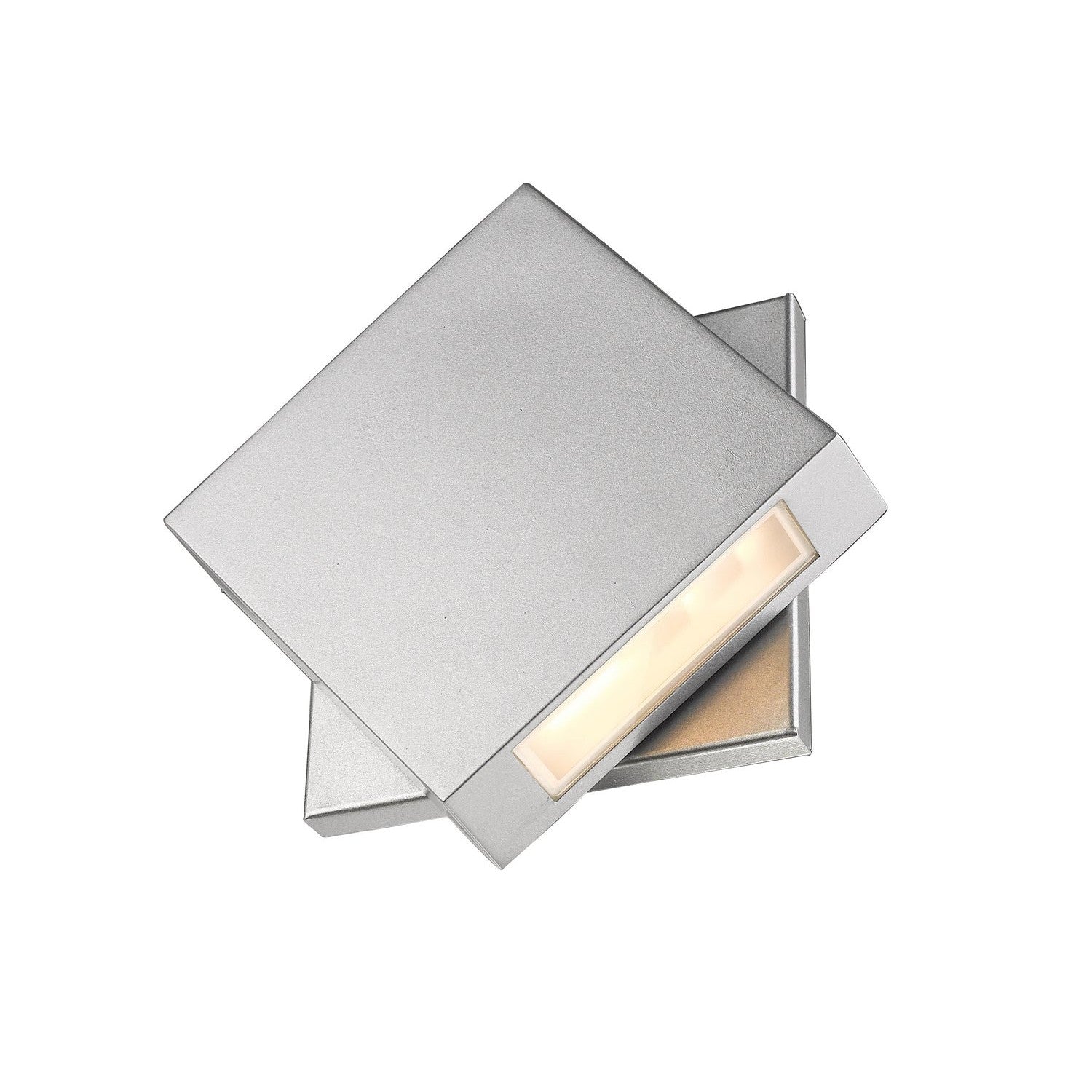 Z-Lite - 573S-SL-LED - LED Outdoor Wall Mount - Quadrate - Silver