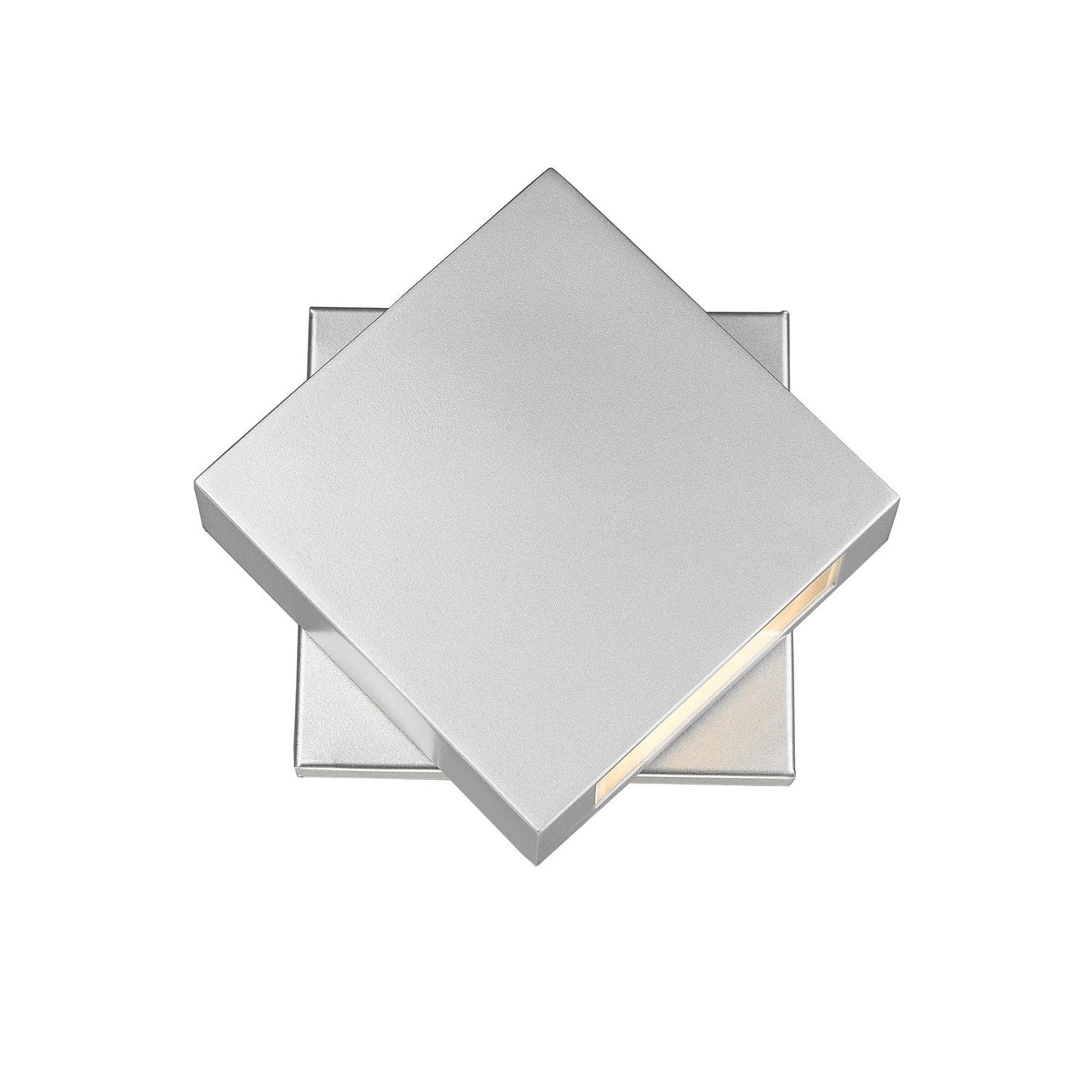 Z-Lite - 573S-SL-LED - LED Outdoor Wall Mount - Quadrate - Silver