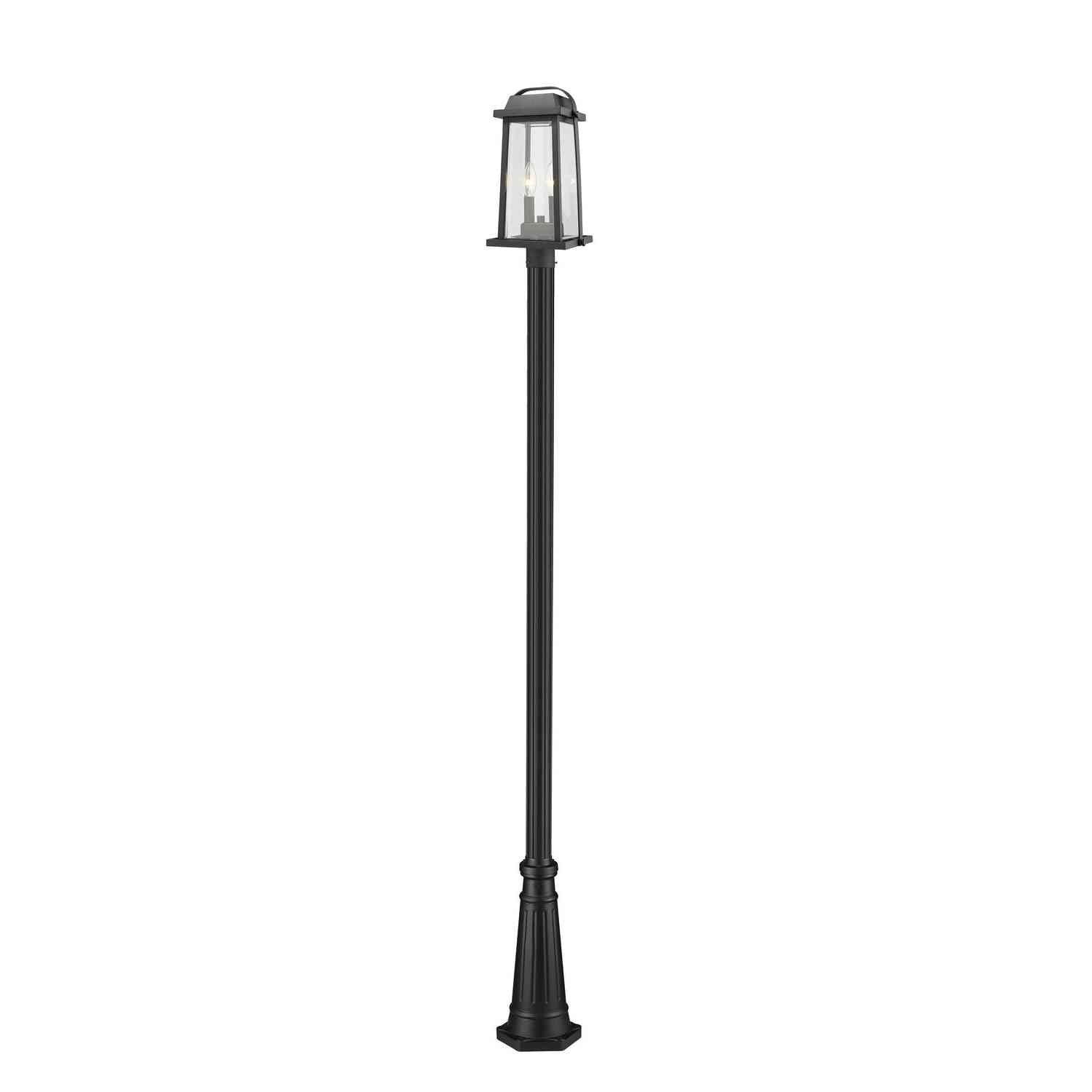 Z-Lite - 574PHMR-519P-BK - Two Light Outdoor Post Mounted Fixture - Millworks - Black
