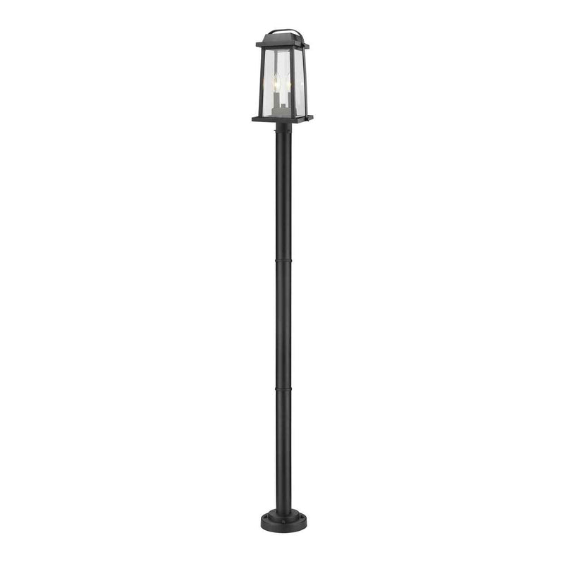 Z-Lite - 574PHMR-567P-BK - Two Light Outdoor Post Mounted Fixture - Millworks - Black