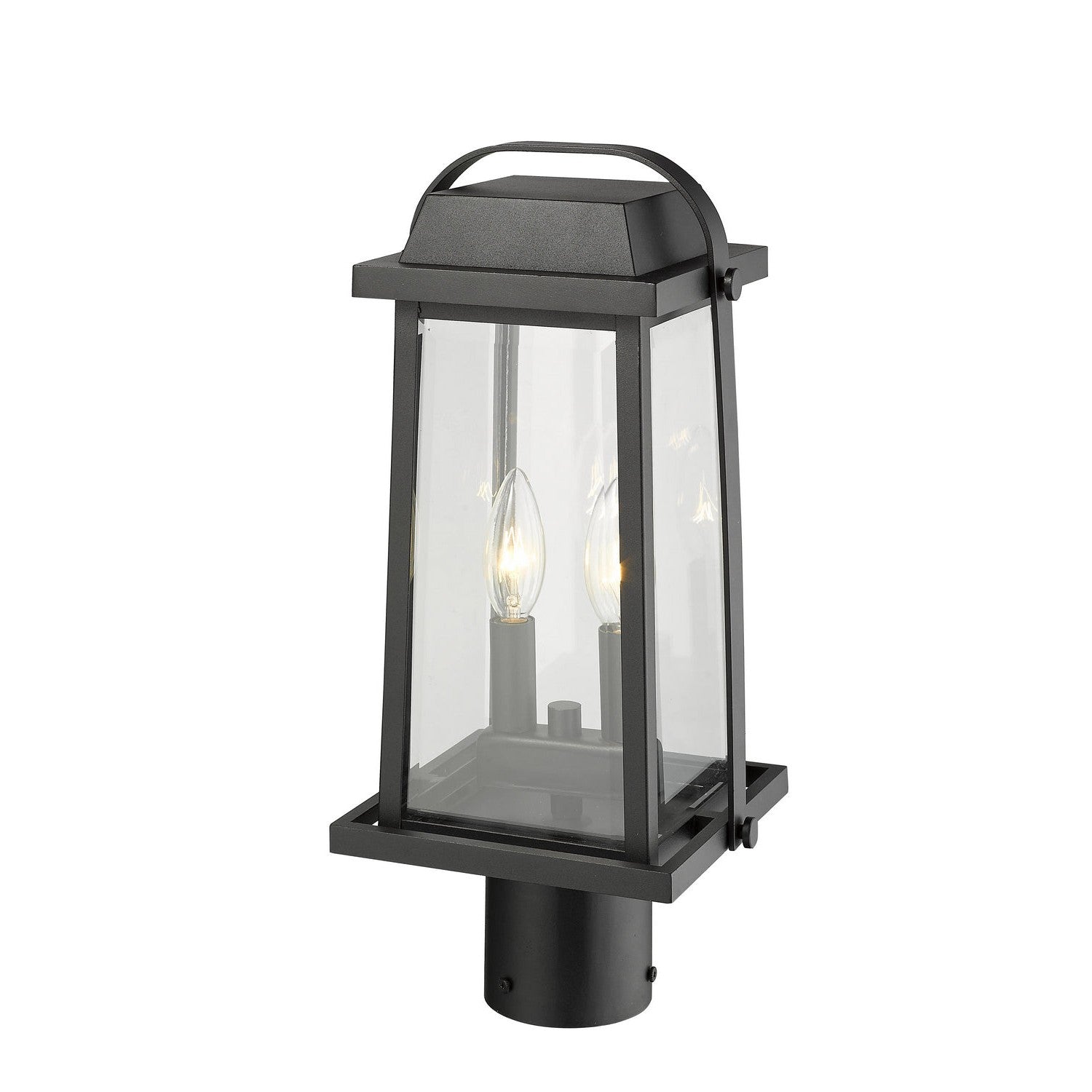 Z-Lite - 574PHMR-BK - Two Light Outdoor Post Mount Fixture - Millworks - Black