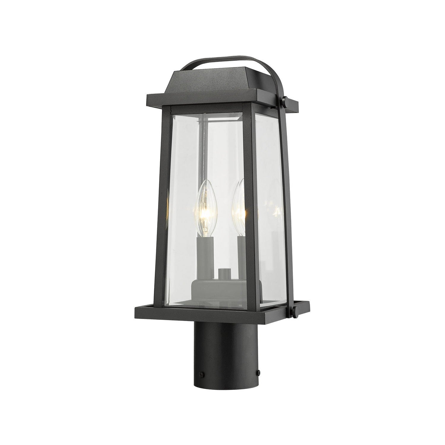 Z-Lite - 574PHMR-BK - Two Light Outdoor Post Mount Fixture - Millworks - Black