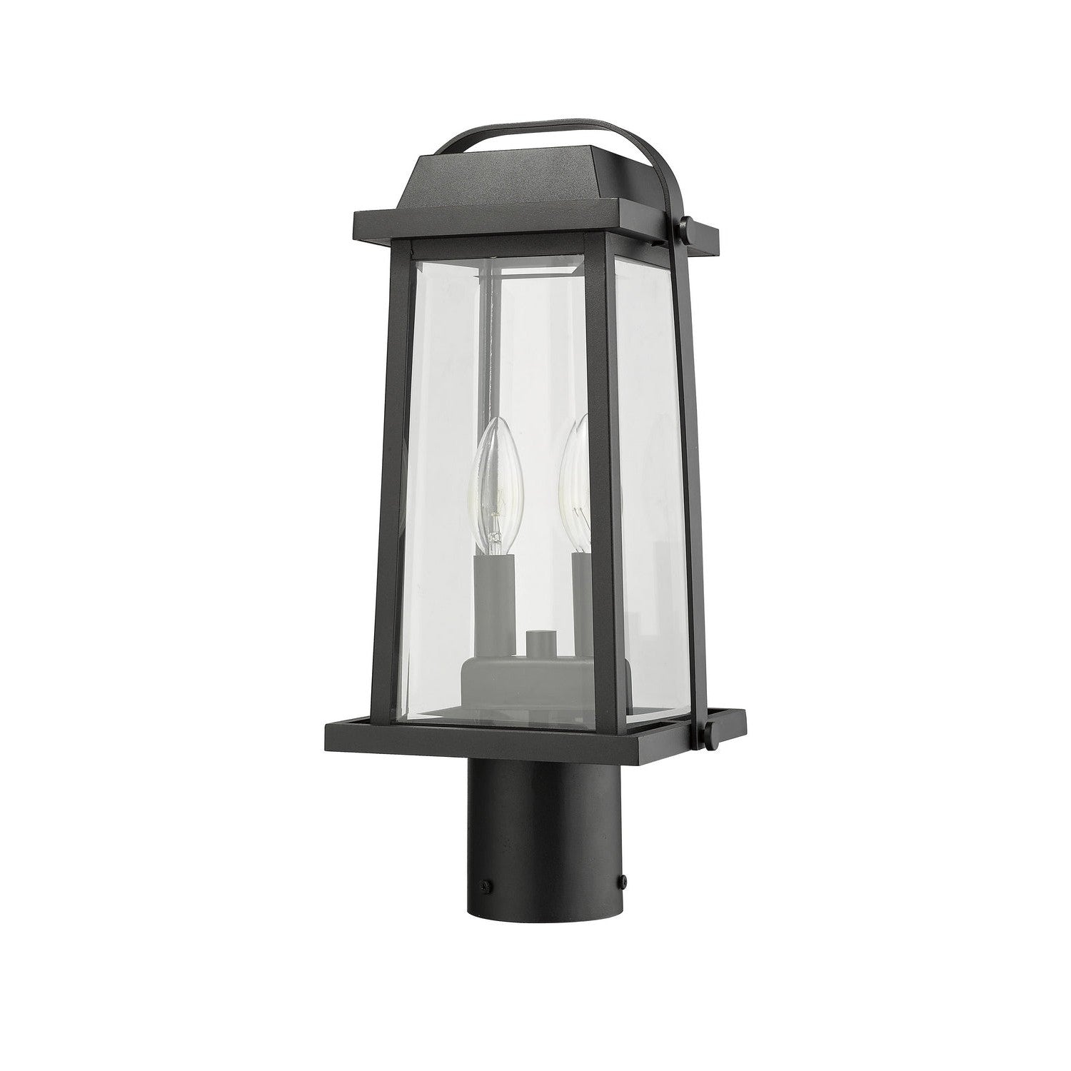 Z-Lite - 574PHMR-BK - Two Light Outdoor Post Mount Fixture - Millworks - Black