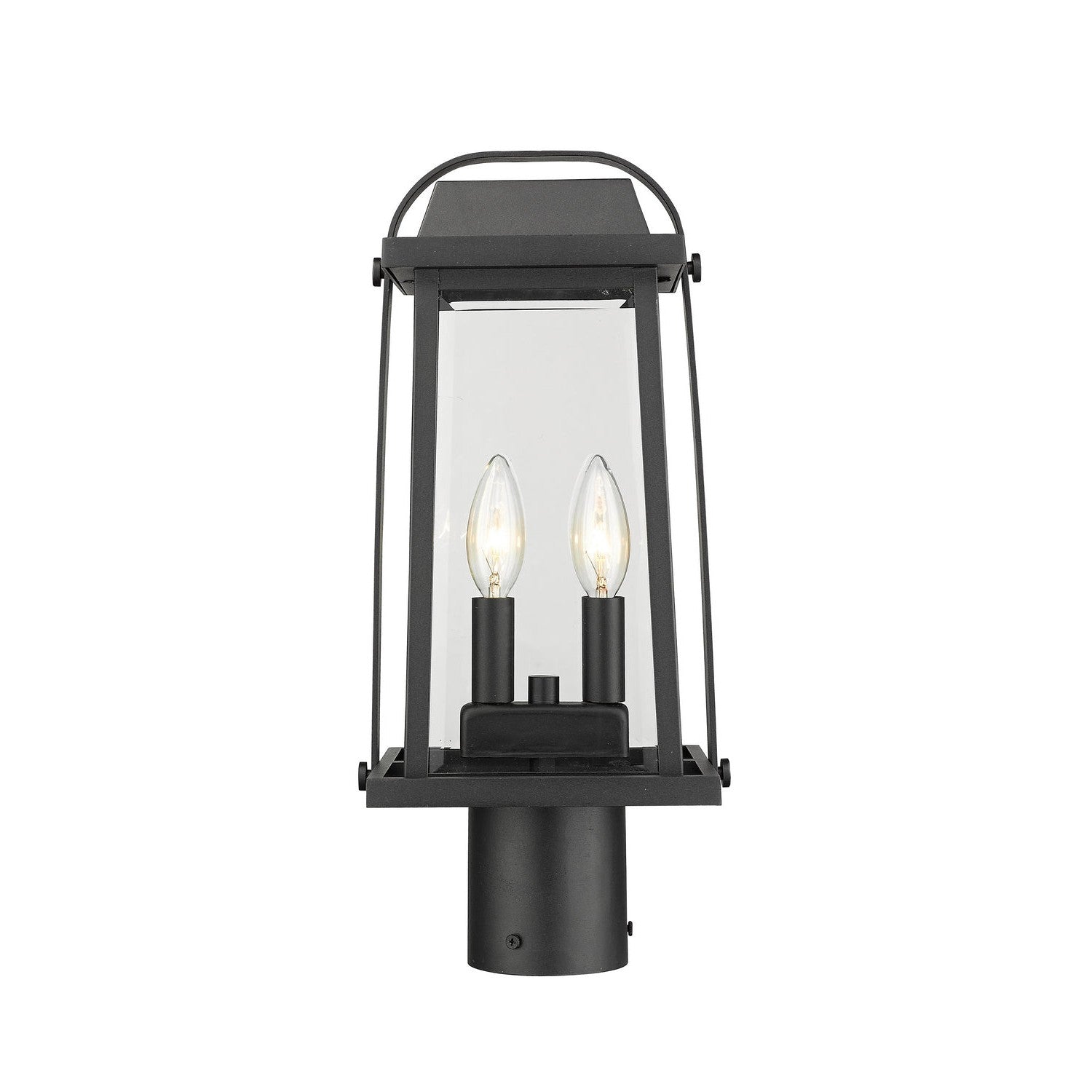 Z-Lite - 574PHMR-BK - Two Light Outdoor Post Mount Fixture - Millworks - Black