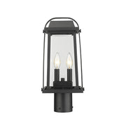 Z-Lite - 574PHMR-BK - Two Light Outdoor Post Mount Fixture - Millworks - Black