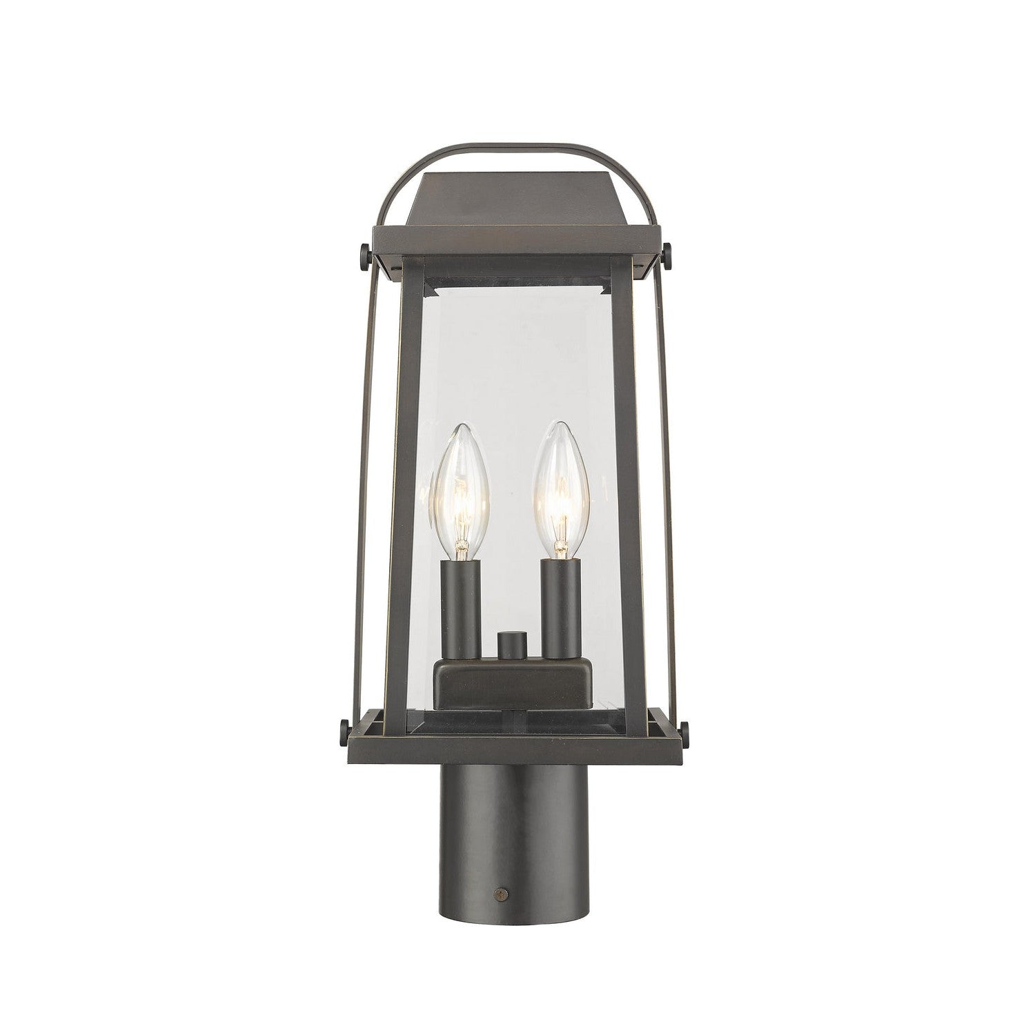Z-Lite - 574PHMR-ORB - Two Light Outdoor Post Mount Fixture - Millworks - Oil Rubbed Bronze