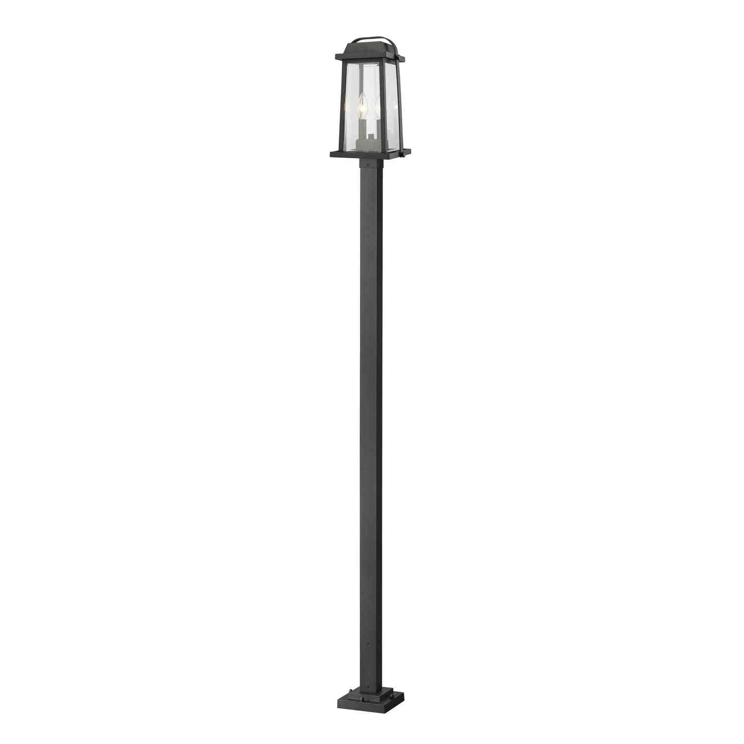 Z-Lite - 574PHMS-536P-BK - Two Light Outdoor Post Mounted Fixture - Millworks - Black