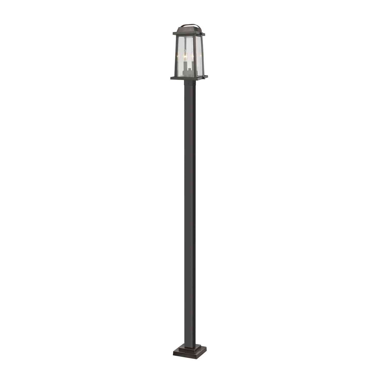 Z-Lite - 574PHMS-536P-ORB - Two Light Outdoor Post Mounted Fixture - Millworks - Oil Rubbed Bronze