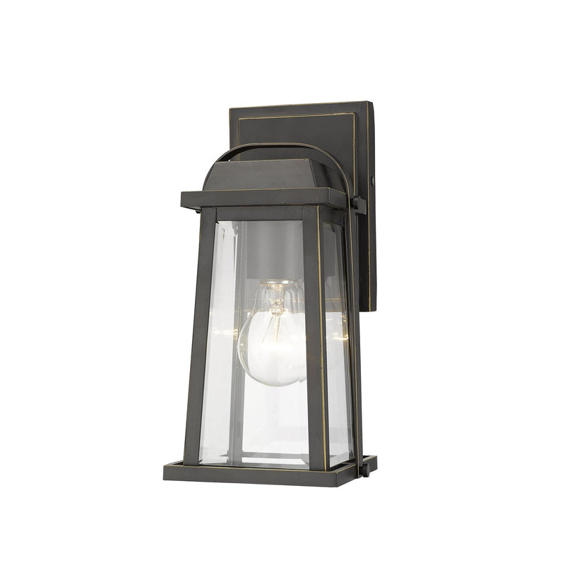 Z-Lite - 574S-ORB - One Light Outdoor Wall Light - Millworks - Oil Rubbed Bronze