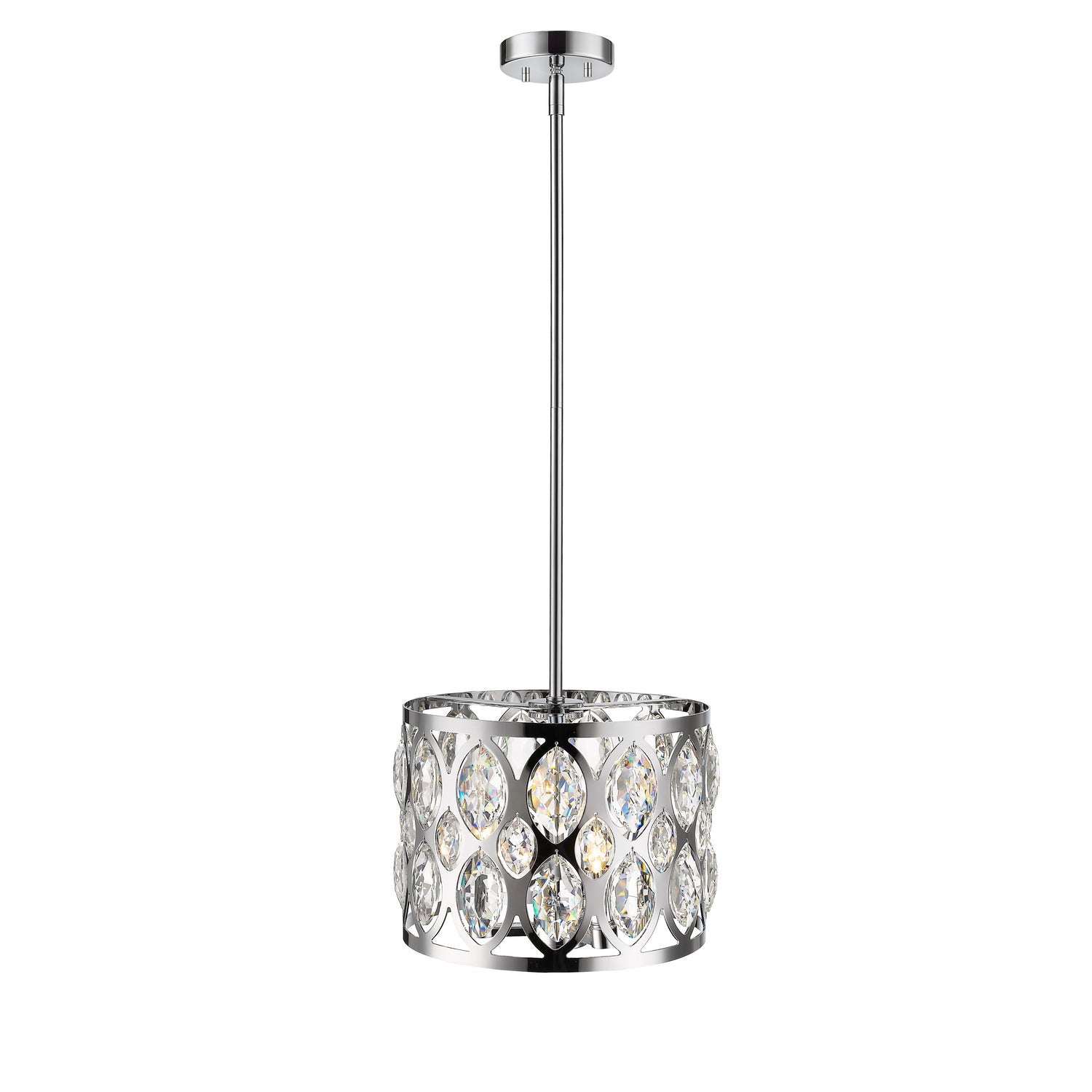 Z-Lite - 6010-12CH - Three Light Chandelier - Dealey - Chrome