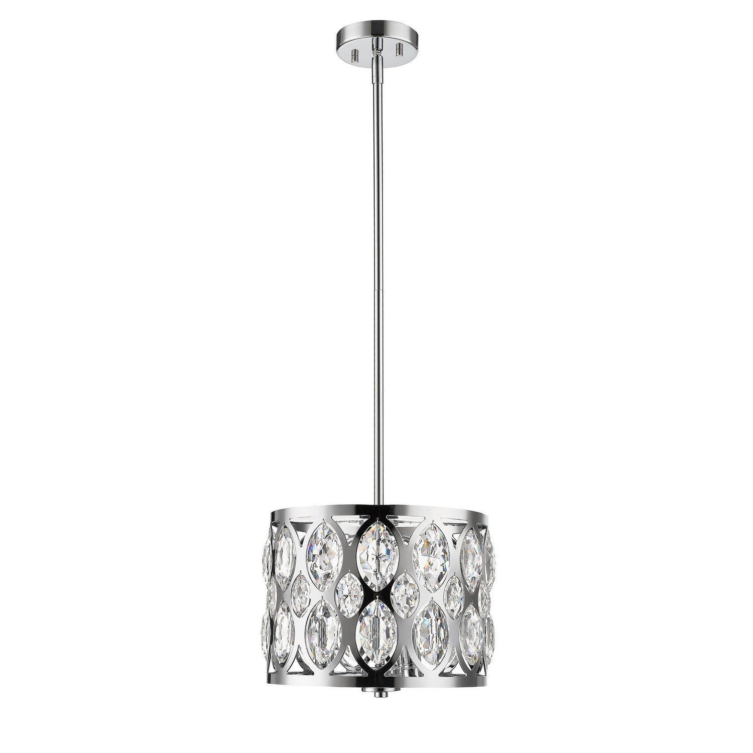 Z-Lite - 6010-12CH - Three Light Chandelier - Dealey - Chrome