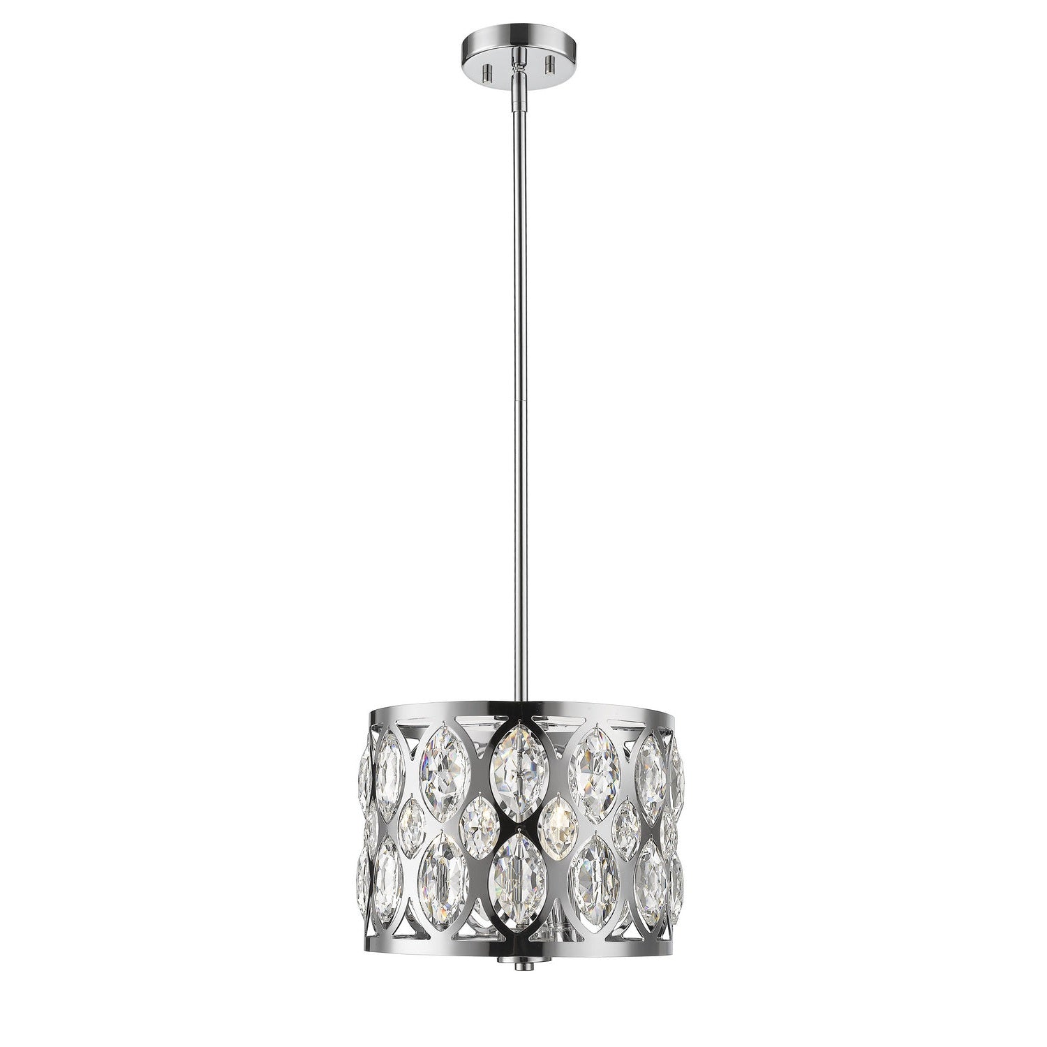 Z-Lite - 6010-12CH - Three Light Chandelier - Dealey - Chrome