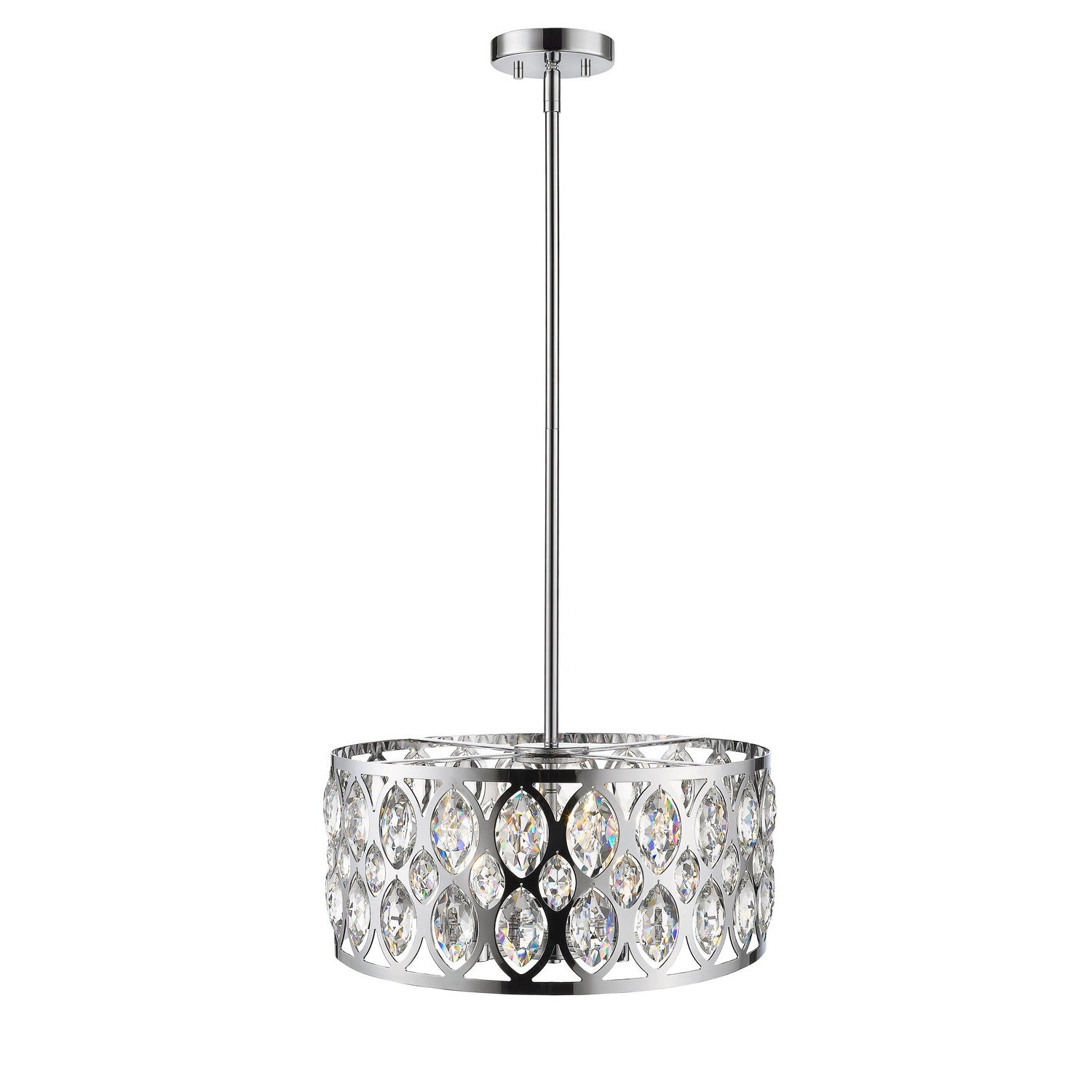 Z-Lite - 6010-20CH - Five Light Chandelier - Dealey - Chrome