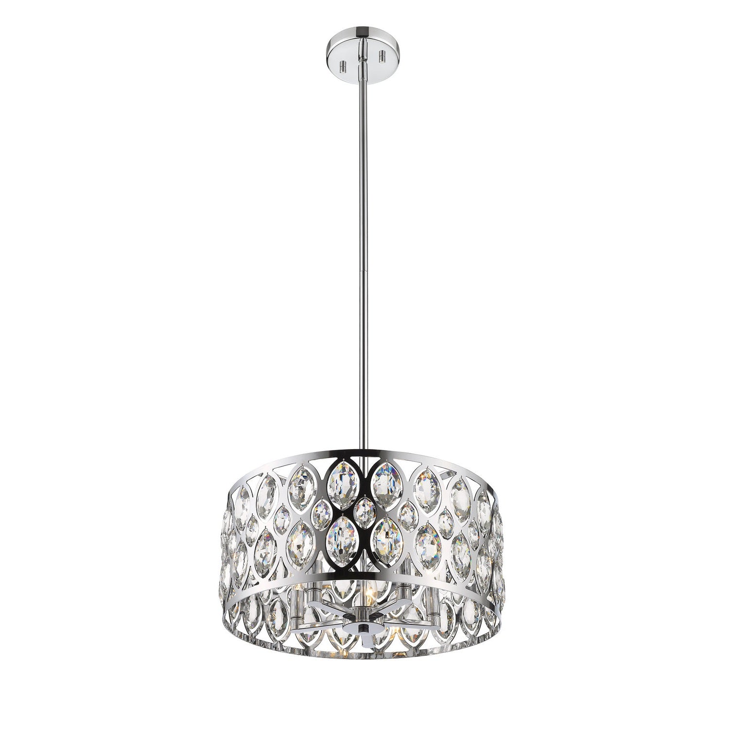 Z-Lite - 6010-20CH - Five Light Chandelier - Dealey - Chrome