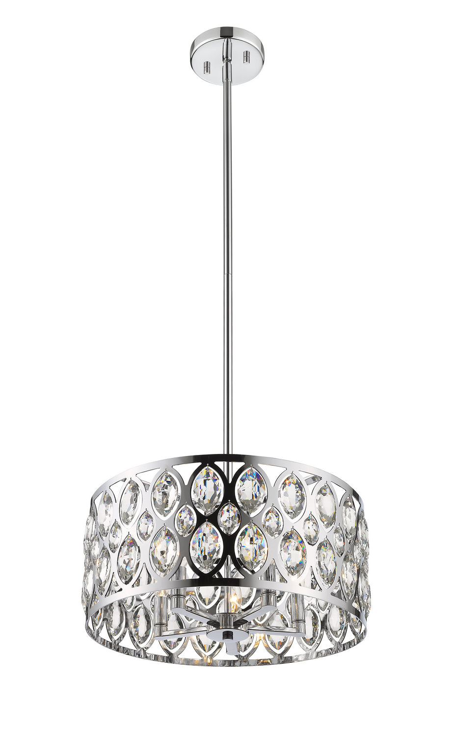 Z-Lite - 6010-20CH - Five Light Chandelier - Dealey - Chrome