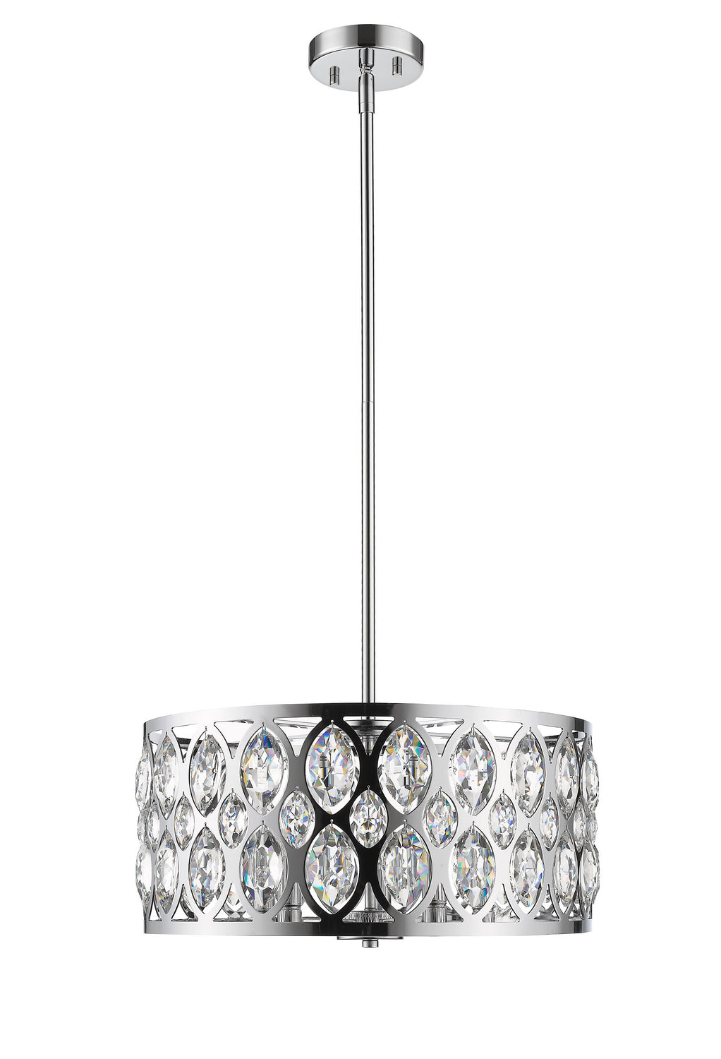 Z-Lite - 6010-20CH - Five Light Chandelier - Dealey - Chrome