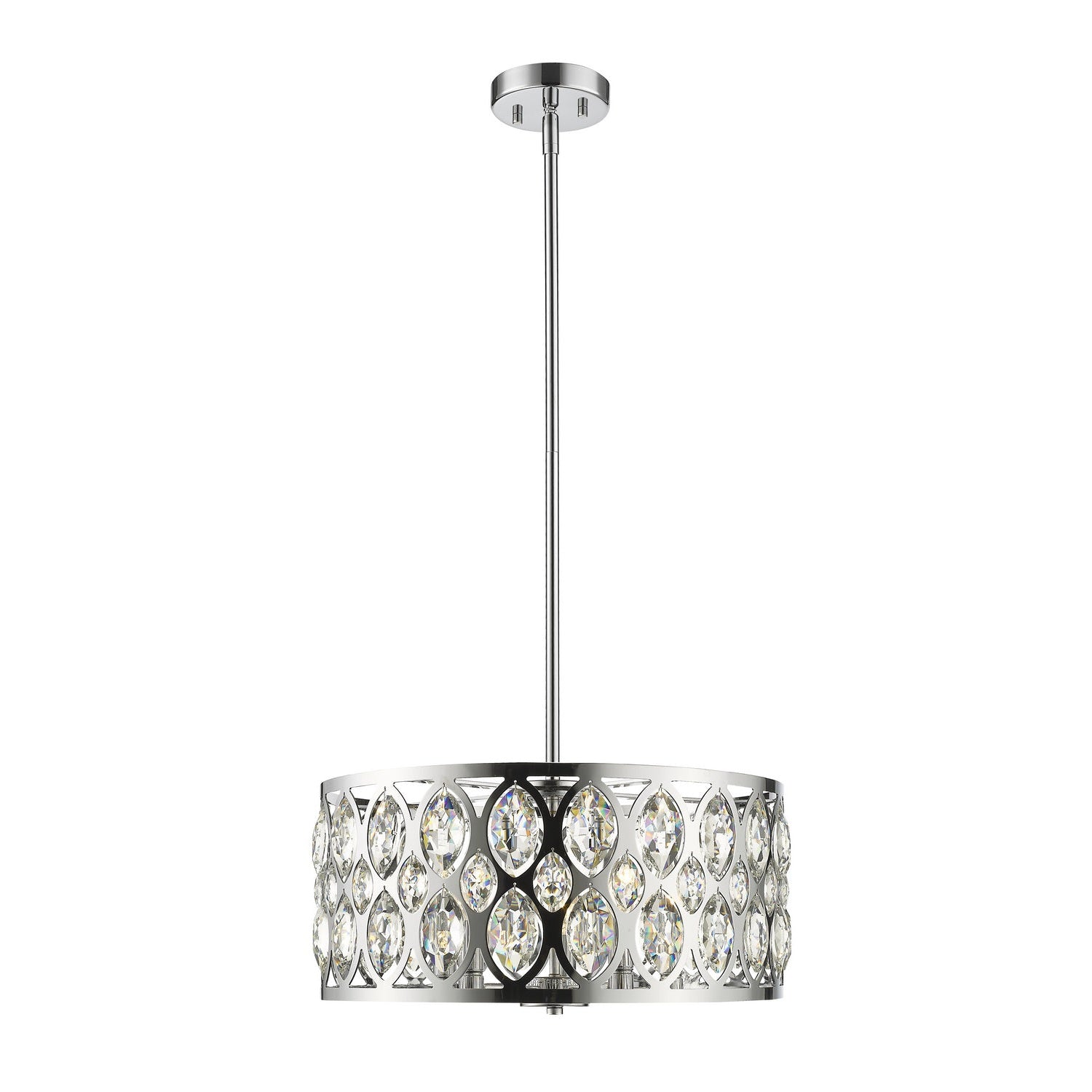 Z-Lite - 6010-20CH - Five Light Chandelier - Dealey - Chrome