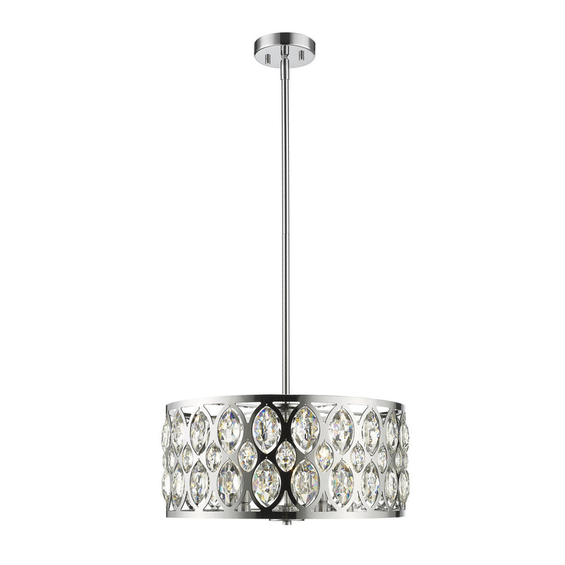 Z-Lite - 6010-20CH - Five Light Chandelier - Dealey - Chrome