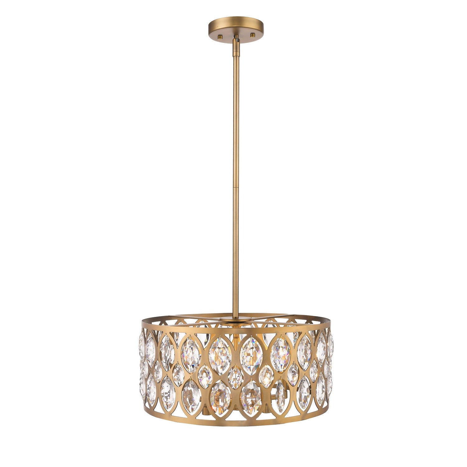 Z-Lite - 6010-20HB - Five Light Chandelier - Dealey - Heirloom Brass