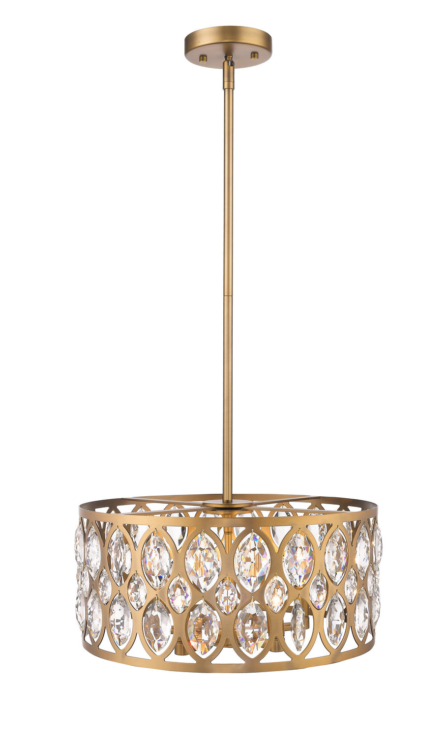Z-Lite - 6010-20HB - Five Light Chandelier - Dealey - Heirloom Brass