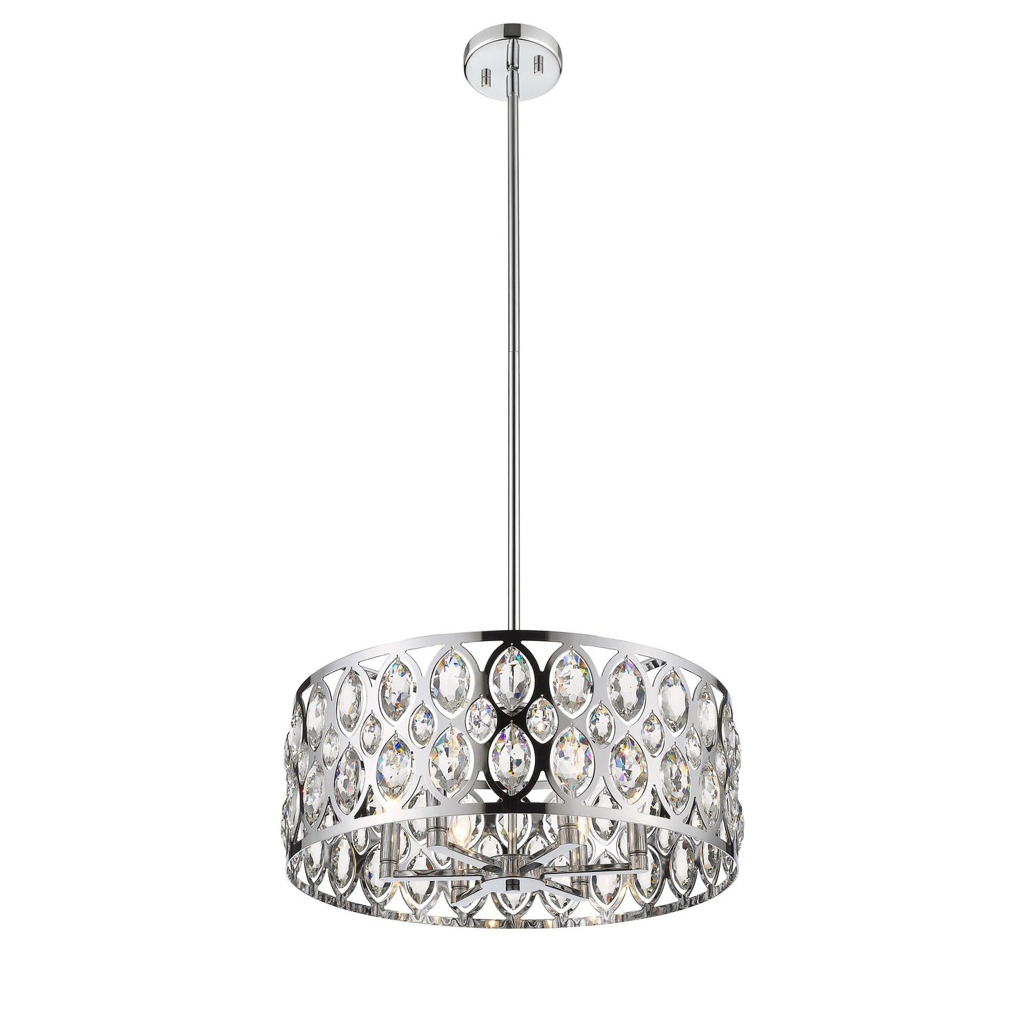 Z-Lite - 6010-24CH - Six Light Chandelier - Dealey - Chrome