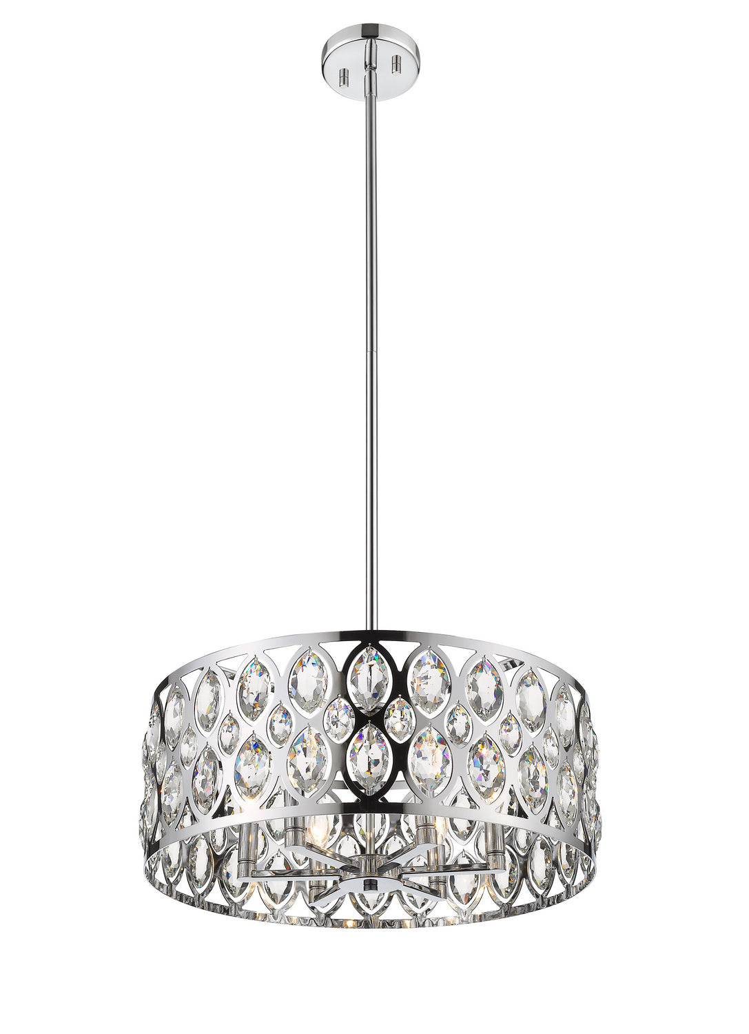 Z-Lite - 6010-24CH - Six Light Chandelier - Dealey - Chrome