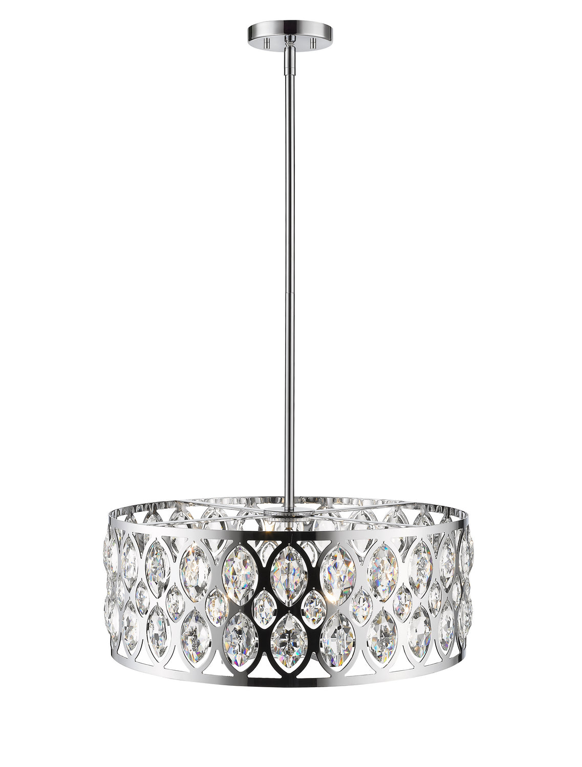 Z-Lite - 6010-24CH - Six Light Chandelier - Dealey - Chrome