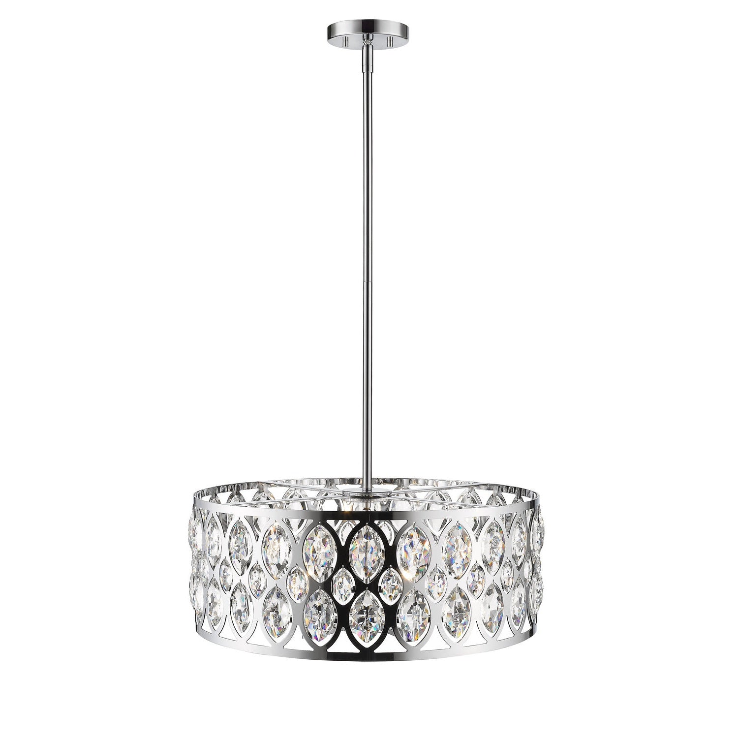 Z-Lite - 6010-24CH - Six Light Chandelier - Dealey - Chrome