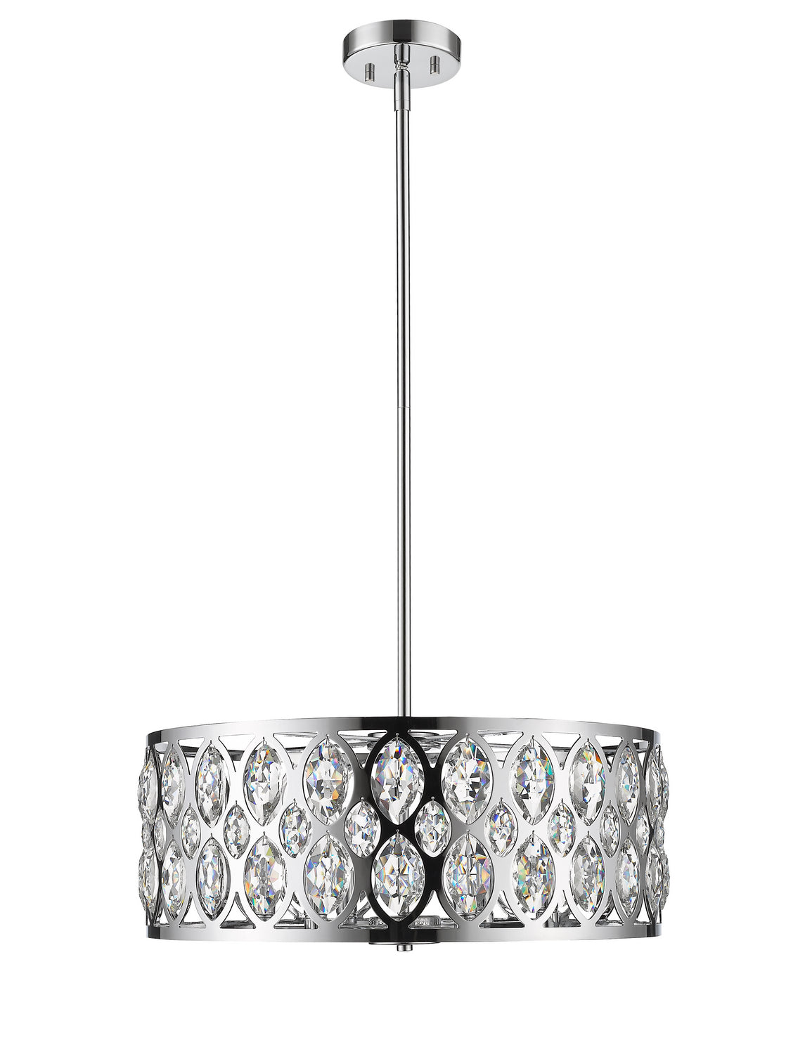 Z-Lite - 6010-24CH - Six Light Chandelier - Dealey - Chrome